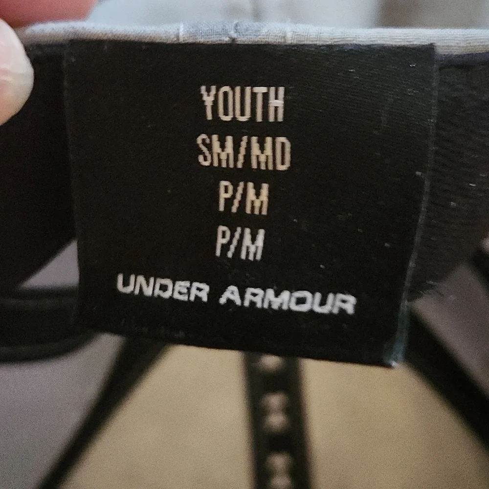 UNDER Armour Baseball Cap Youth Small Black, Gray, and Lime Green with UA logo